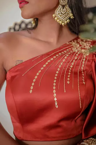 Warm Orange Lehenga Set