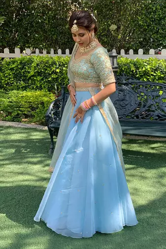 Fresh Like Mint Lehenga Set