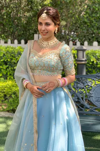 Fresh Like Mint Lehenga Set