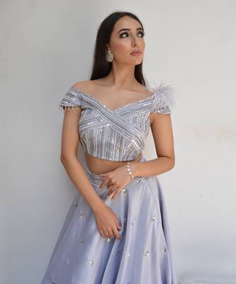 Ice Mauve Lehenga Set 3