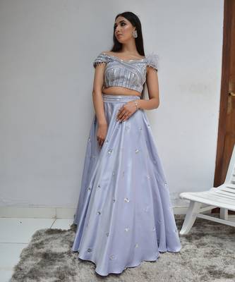 Ice Mauve Lehenga Set 4