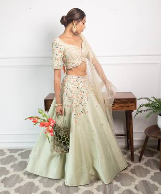 Brassica Mint Lehenga 1