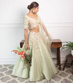 Brassica Mint Lehenga