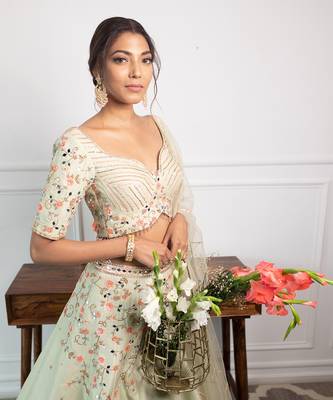 Brassica Mint Lehenga 2
