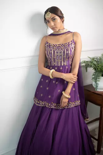 Camellia Peplum Lehenga Set