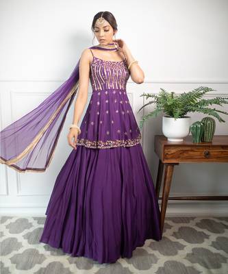 Camellia Peplum Lehenga Set 1