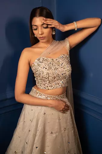Borage Lehenga