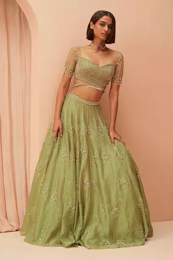 Jade Lehenga