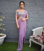 Dream Lilac Drape Saree