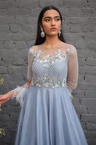 Elsa Feather Gown