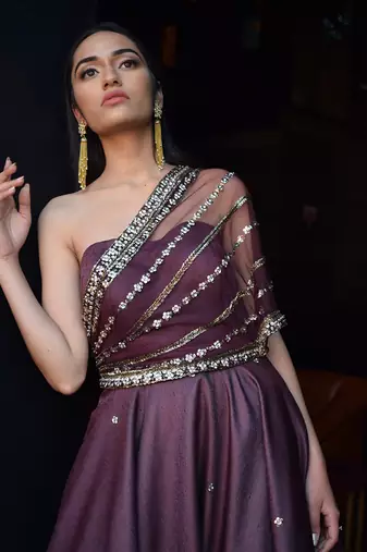 Prism One Shoulder Gown
