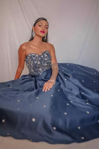 Into The Night Corset Gown