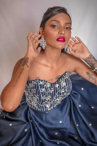 Into The Night Corset Gown