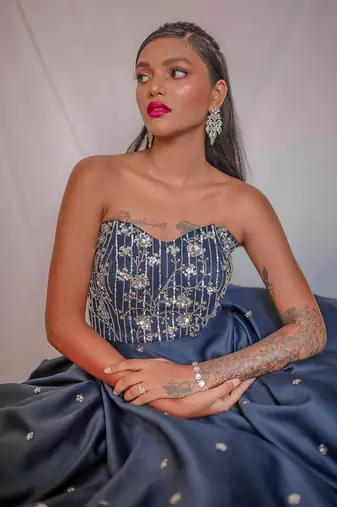 Into The Night Corset Gown