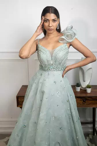 Limelight Mint Gown