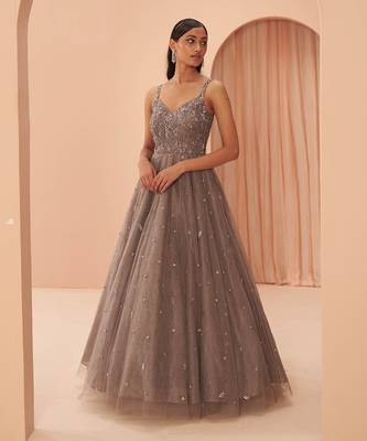 Ebony Grey Gown 1