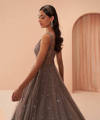 Ebony Grey Gown 4