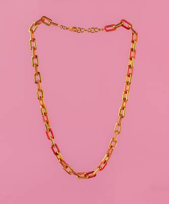 Pink link chain 1