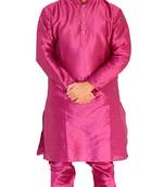 Om Shubh Mangalam Men's Purple kurta Churidar Pajama Stylish Set For Wedding Party