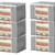atorakushon Set of 6 Non woven Saree Covers/Clothes Storage Bag/Wardrobe Organizer For Lehenga Dress & Accessories Grey