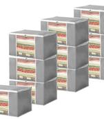 atorakushon Set of 10 Non woven Saree Covers/Clothes Storage Bag/Wardrobe Organizer For Lehenga Dress & Accessories Grey