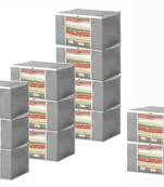 atorakushon Set of 12 Non woven Saree Covers/Clothes Storage Bag/Wardrobe Organizer For Lehenga Dress & Accessories Grey