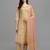 Light-mustard floral print rayon salwar