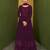 Georgette Embroidered Purple color Trendy Salwar Kameez