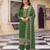 Green Color Dola silk Embroidered Long Length Salwar Kameez