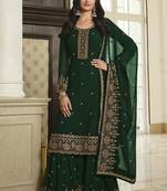 Forest Green Georgette Pakistan Salwar Suit
