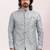 Grey embroidered banarasi silk nehru-jacket