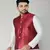 ANAN  Men's New Maroon Cotton Blend Modi Jacket 
