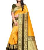  Yellow Silk Blend Sarees With Blouse