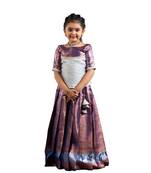 Shivangi Girls Purple Champangi Pattu Pavadai | Langa