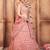 PEACH ZARI AND SEQUINS EMBROIDERED GEORGETTE FESTIVE BRIDAL WEDDING & PARTY WEAR SEMI STITCHED LEHENGA CHOLI
