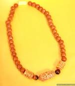 Brown Onyx Traditional Pattern Necklace
