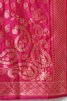 Mustard jacquard cotton silk Kurta Pant With Dupatta