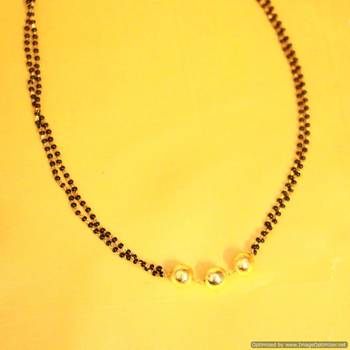 Black Gold Beads Mangalsutra 1