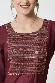 Purple digital print georgette Kurta Pant With Dupatta