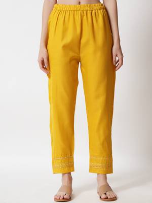 Yellow digital print georgette Kurta Pant With Dupatta 3