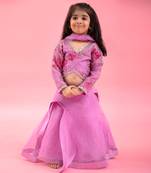 Full Sleeve Thread Embroidered Top With Different Pattern Lahenga