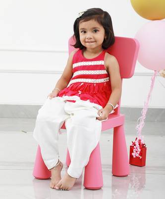 Asymmetric Abla Embroidered Kurta With Off White Dhoti 2