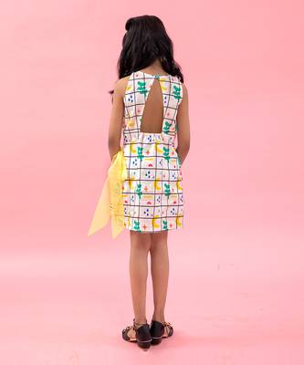 Overlapped Dress With Lace Work In Front 3