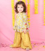 Stylish Peplum One Off Shoulder With Palazzo