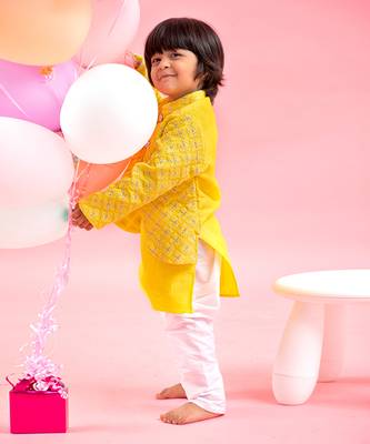 Attached Jacket Style Kurta With Pyjama 2