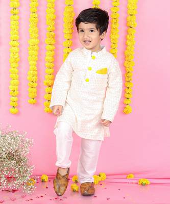 Sequins Embroidered Off White Kurta And Patiala 2