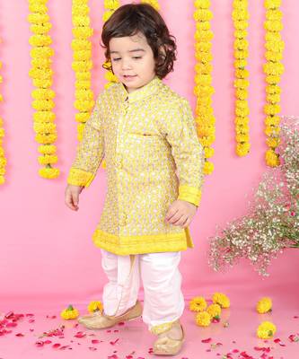 Sherwani Style Kurta With Dhoti 3