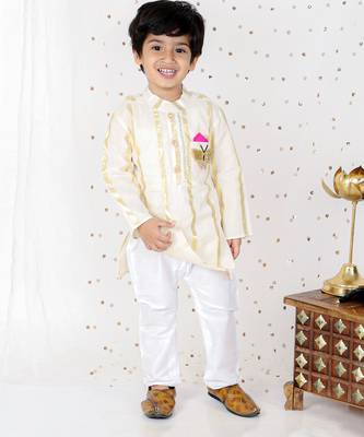 Shiny Stripes Kurta With Pyjama 2