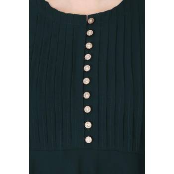 Fashionable Umbrella abaya with embroidery work - Bottle green 7