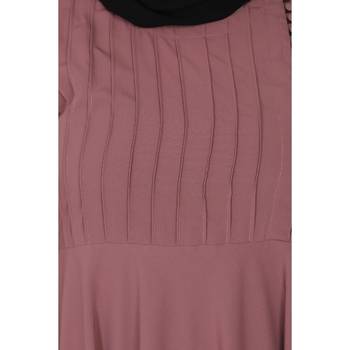 Umbrella abaya with potli buttons neck design- Puce pink 7